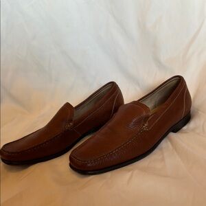 Johnston & Murphy Brown Leather Slip-On Loafers